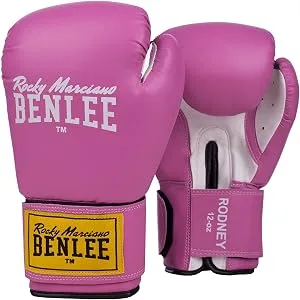 BENLEE synthetic leather boxing gloves (1 pair) Black Label Nero 14 oz Black - rose boxing gloves