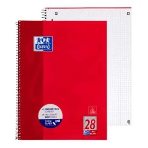 Oxford quick -plot A4 made of cardboard sorted with 12 colors 25 pieces & college block A4 checked 80 sheets red 5 -pack 12 colors bundle with college block 5 pack - product information 2