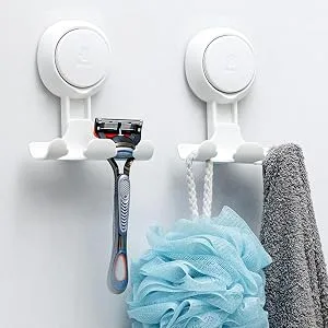 Razor holder hanger hook |Wall-shaving hook hanger-wall-mounted razor holder with suction cup for hat luffa coat razor lowxing - Einfach zu installierendes Design