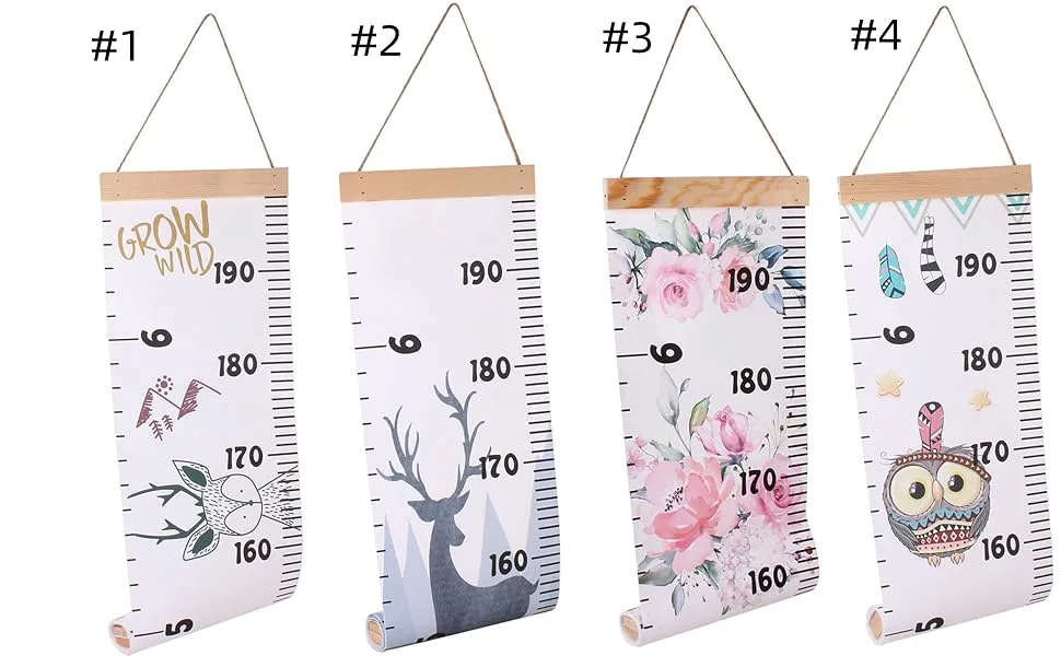 Children's Height Chart Kids Height Measure Growth Chart Portable Cute Wall Sticker Home Room Decoration for Toddlers Babies(#4) - product information 5