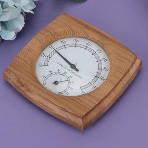 2-In-1Sauna Temperature Cedarwood Thermometer Hygrometer Thermo-Hygrometer Sauna Accessories (Cedarwood) - 3112190059311-2