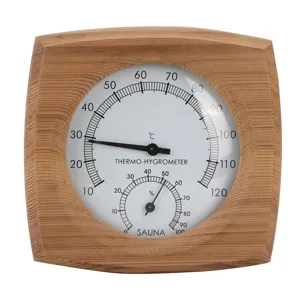 2-In-1Sauna Temperature Cedarwood Thermometer Hygrometer Thermo-Hygrometer Sauna Accessories (Cedarwood) - product information 3