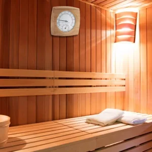 2-In-1Sauna Temperature Cedarwood Thermometer Hygrometer Thermo-Hygrometer Sauna Accessories (Cedarwood) - product information 4
