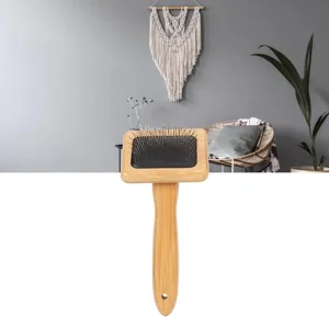 Macrame Comb More Beautiful Brush Soft Curves. Fast Brushing. Fine Polished Bamboo for Tapestries (L) - B0C8GNTGYX