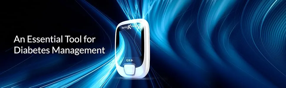 KETO-MOJO GK+ Bluetooth Glucose & Ketone Testing Kit + Free APP for Ketosis & Diabetes Management. 20 Blood Test Strips (10 Each), Meter, 20 Lancets, Lancing Device, and Control Solutions - Keto-Mojo, meter, ketone, diabetes, diabetic, ketosis, meter, gk+, testing