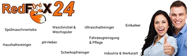 Redfox24 dishwasher tabs - dishwasher wash tabs - dishwasher cleaner - with 7 different functions - available in a 3.6 kg cardboard. 3.6 kg (1 Pack) - Redfox24