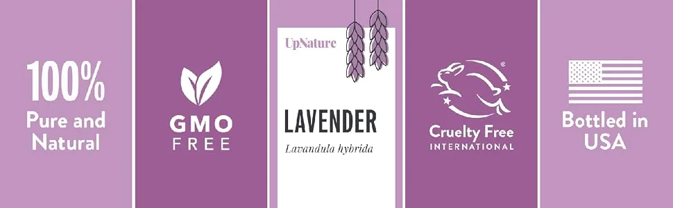 Lavender Essential Oil Roll On by UpNature - Calming Essential Oils for Sleep, Stress Relief, & Relaxation - Pure Lavender Essential Oils for Skin & Hair Growth - No Diffuser Needed! - This UpNature