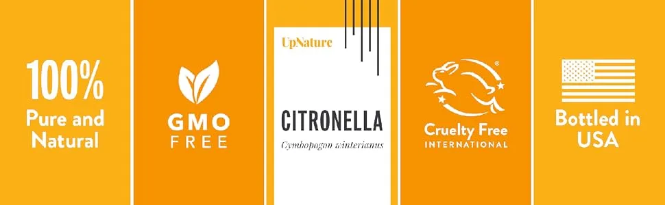 Citronella Essential Oil Roll-On – Boost Your Mood, Stay Safe from Bugs - Pre-Diluted, Aromatherapy, Therapeutic Grade – Perfect Stocking Stuffer! (10ml/.33) - This UpNature
