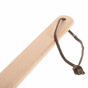 SIDCO fly swatter leather 3 x fly killer eco leather strap wooden swatter XXL swatter 3 pieces - Lederklatsche