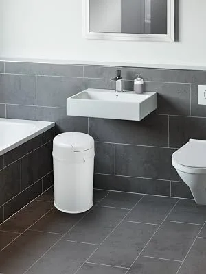 Wenko hygiene container Secura Premium - Hygiene-Behälter Secura Premium - hochwertiger Windeleimer für Babys & Senioren