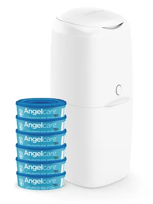 Angelcare Nappy Disposal System with 6 Refills Single 6 Refills - Angelcare