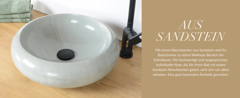 Wohnfreuden natural stone care spray acid-free 500 ml - cleaner for river stone wash basin cleaning agent bathroom WC - sandstein_1