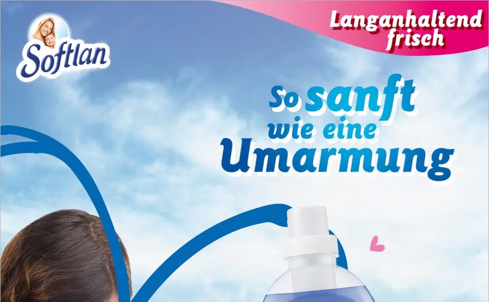 Softlan fabric softener Windfrisch 12 x 1l - for soft laundry and a long-lasting fresh scent Windfrisch 12 x 1 L - Softlan, Weichspüler, Softlan Weichspüler