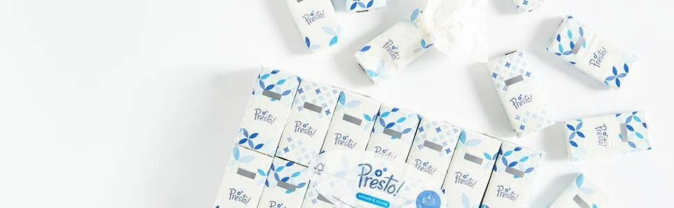 Amazon brand: Presto!4-layer paper handkerchiefs 1680 pieces 10 packs with 168 10 pieces (168 pack) 4-layer handkerchief package - product information 1