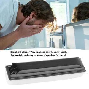 Hair Beard Cleaning Brush Plastic Beard Sink Cleaner Cleaning Brush for Home Travel Gift for Men - product information 5