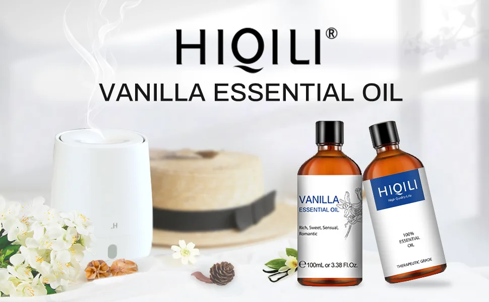 Vanilla Essential Oil for Diffuser, Pure Natural Vanilla Oil for Skin, Soap Making, Candle Making -3.38 Fl Oz Vanilla 3.38 Fl Oz (Pack of 1) - vanilla essential oil