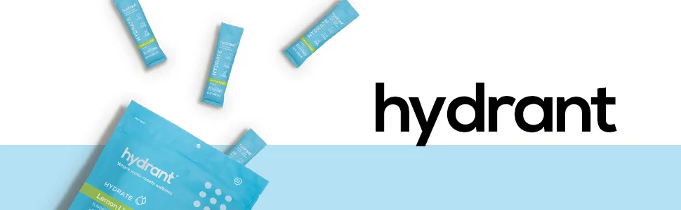 Hydrant Hydrate 30 Stick Packs, Electrolyte Powder Rapid Hydration Mix, Hydration Powder Packets Drink Mix, Helps Rehydrate Better Than Water (Lemon Lime, 30 Pack) Lemon Lime 30 Count (Pack of 1) - hydrate lemon lime