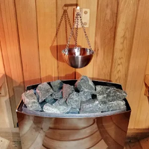 Fdit 20cm Stainless Steel Sauna Aromatherapy Bowl Essential Oil Holder Sauna Accessories Room Accessories - product information 4