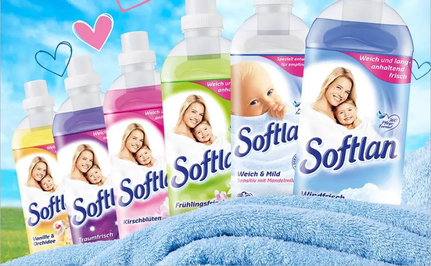 Softlan fabric softener Spring Fresh 12 x 1l - for pamperingly soft laundry and a long-lasting fragrance Spring Fresh 12 x 1L - Softlan, Weichspüler, Softlan Weichspüler