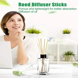 BUIFU 100 pc diffuser stick 30 * 0.3cm rattanstfen room fragrance fragrance stick light yellow aroma diffuser stick reed diffuse sticks natural diffuser sticks for essential oils in the home spa - product information 2