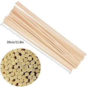 BUIFU 100 pc diffuser stick 30 * 0.3cm rattanstfen room fragrance fragrance stick light yellow aroma diffuser stick reed diffuse sticks natural diffuser sticks for essential oils in the home spa - product information 3