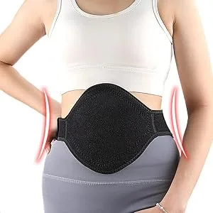 HOLDES Heated back bandage - Dot Matrix Design Lower Back support |Portable waist warmer soft back support for relief posture correction spine - Hochwertiges Material