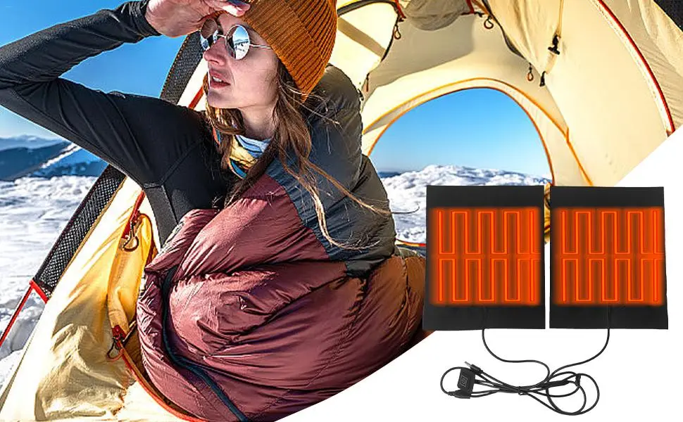 Teksome silicone heating pillows electrically heated seat cushion heated seat cushion 3 adjustable temperatures waterproof USB heating pillows for cold weather - Heizkissen Heizungen