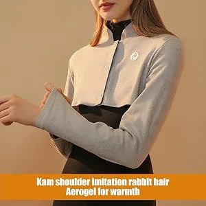 Faceynde shoulder-warm pad |Non-loading neck wrap shoulder cushion ears shoulder wrap cushion thick safe for breastfeeding air-conditioned rooms skin color#g m#g - Erhöhte Wärme und Komfort