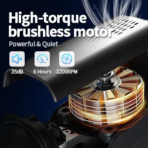 Massage Gun Deep Tissue, Handheld Electric Body Back Massager, High Percussion Muscle Massage Device for Athletes with 9 Speed & 12 Attachments Silver - Massage Gun Deep Tissue