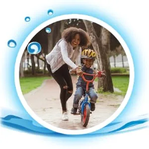 Amazon Basic Care Advantage Care Plus Electrolyte Solution, Berry Frost, Helps Prevent Dehydration, fluids, zinc and Electrolytes, 1 Liter - what are electrolytes? mom and child playing