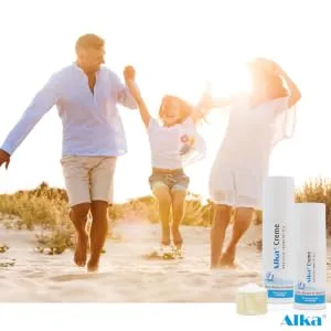 Alka Cream Double Pack: Basic Cream (2 x 150 ml) with FREE Peeling Pads 300 ml (1 Pack) - alka Creme