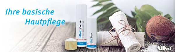 Alka Cream Double Pack: Basic Cream (2 x 150 ml) with FREE Peeling Pads 300 ml (1 Pack) - basische Creme, basisch, basische Körperpflege, entsäuern, entgiften, schöne Haut