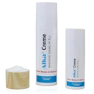 Alka Cream Double Pack: Basic Cream (2 x 150 ml) with FREE Peeling Pads 300 ml (1 Pack) - basische Creme, basische Hautpflege, säure basen in balance