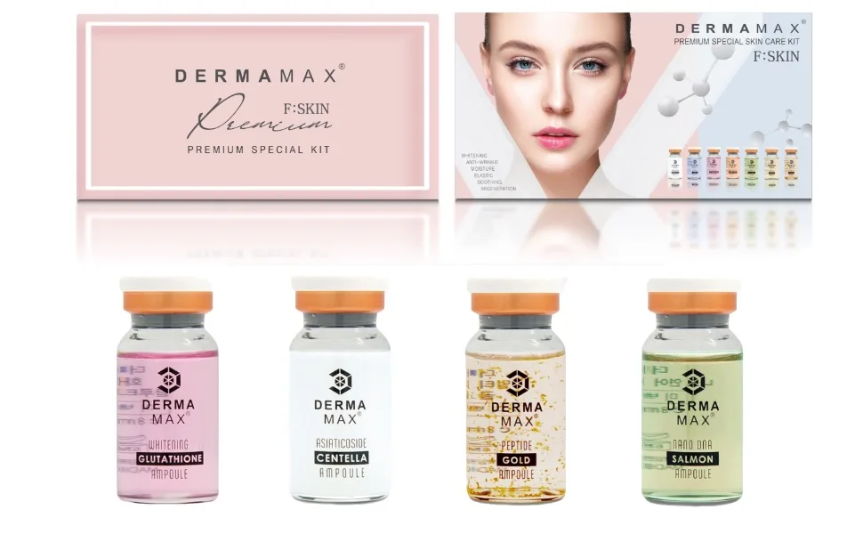 Dermamax BB Premium Glow |Premium Special Kit Skin |14 different ampoules for BB treatmentIdeal for Microneedling & Dermaroßer Treatment |8ml each - product information 2