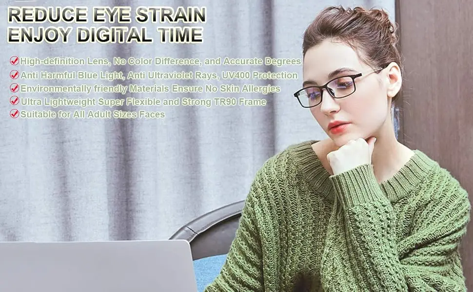 Blue Light Blocking Reading Glasses Men Anti Glare Scratch Readers Women TR90 Lightweight Frame Computer Glasses Black-3pcs 1.5 x - Blue Light Blocking Reading Glasses Men
