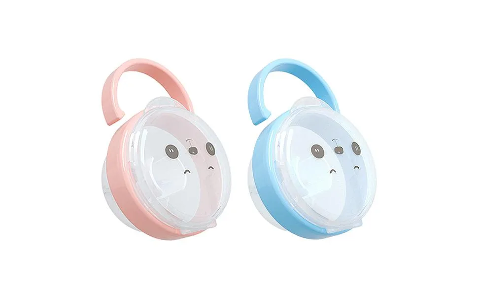 Firulab pacifier case pacifier holder - transparent pacifier -storage box |Transparent storage box for pacifier baby nipple cover universal accessories for the trip blue - Schnullertasche, Schnullertasche - Transparente tragbare Schnullerhülle