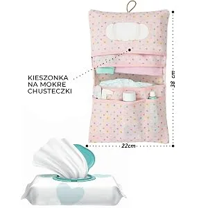 HAMUR HOME WARLING PACK ORGANIZER AND COSMECTION PACK 2IN1 - Small diaper bag for on the way Mamas diapers cream cloths baby organizer (elephant) - Hamur Home Organizer und Kosmetiktasche 2in1 für Mamas für Windeln, Creme, Tücher, Baby Organizer