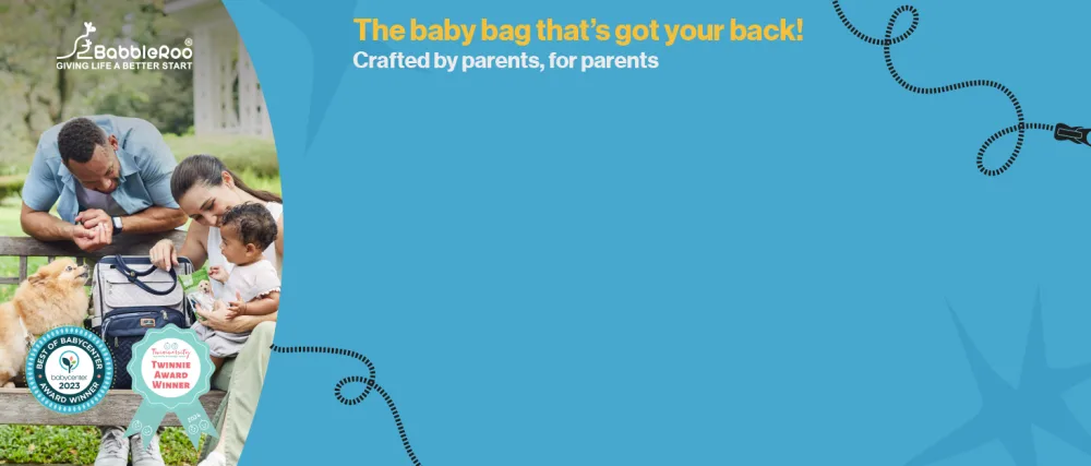 BabbleRoo Diaper Bag Backpack Large Diaper Backpack with Changing Mat Pacifier Bag & Stroller Straps Black - BABR