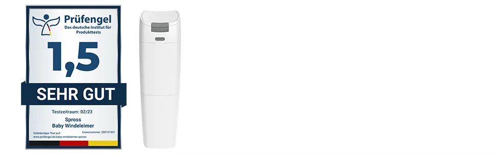 Spross refill cassettes for Spross diaper pail - 12 pieces - Protects against unpleasant odors - getestet mit Note 1,5