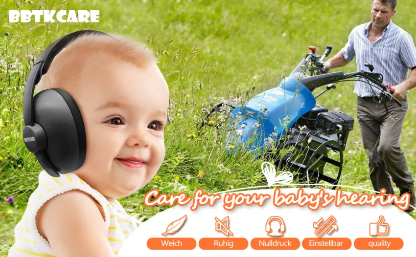 BBTKCARE Baby Hearing Protection Noise Cancelling Headphones for Babies 3 Months to 2 Years Black - product information 1