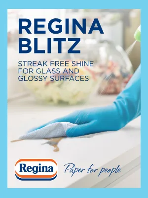 Regina Blitz Household Towel 560 Oversized Sheets Three-Ply Thickness 8 Rolls - Regina Blitz