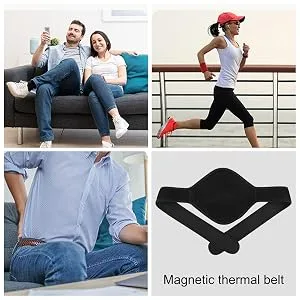 Frifer magnetic backrest dot matrix design lower back support |Portable waist warmer soft back support for relief posture correction spine - Dünn und unsichtbar