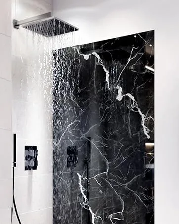 Sticker professionals kitchen back wall Self -adhesive glass optics executed - orchids ensemble - 1.8mm stiffened every surface hard pet material premium 60 x 280cm h 60 cm x W 2ch ideen ensemble - Duschrückwand