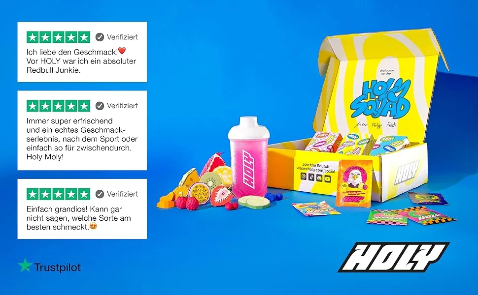 Holy Energy Hydration Starter Set | All 5 varieties of Holy Hydration included | Including Shaker Starter Set HOLY Hydration  - Holy Energy