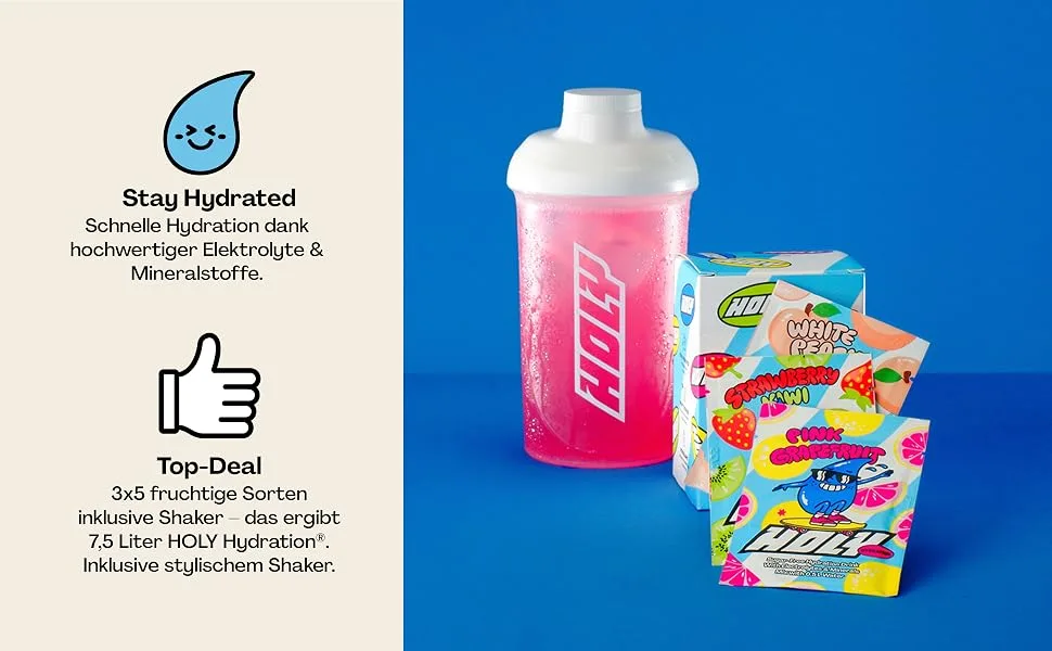 Holy Energy Hydration Starter Set | All 5 varieties of Holy Hydration included | Including Shaker Starter Set HOLY Hydration  - Holy Hydration
