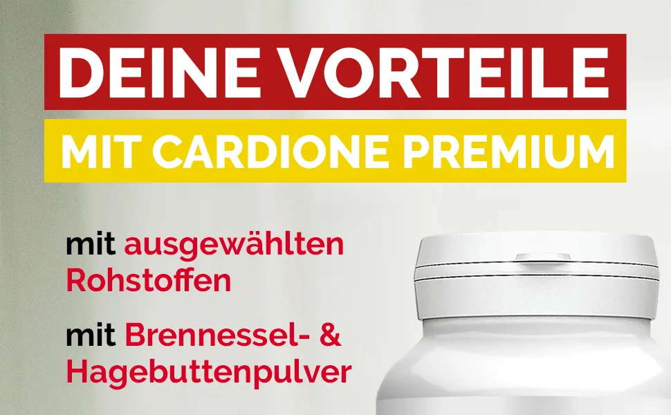 MayProducts Cardione Premium Capsules - Quality directly from Germany - Cardone for men and women | 60 capsules (1 can) - product information 1
