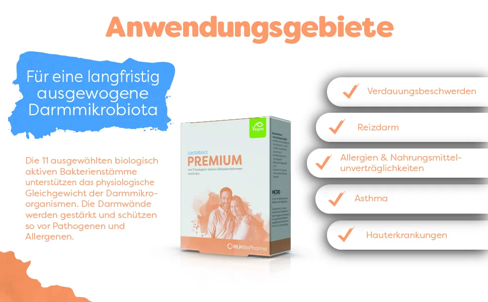 Lactobact premium intestinal flora complex - 30 capsules selected bacterial strains for intestinal build -up and support for the immune system survives the stomach colonizes the intestine - lactobact junior drops