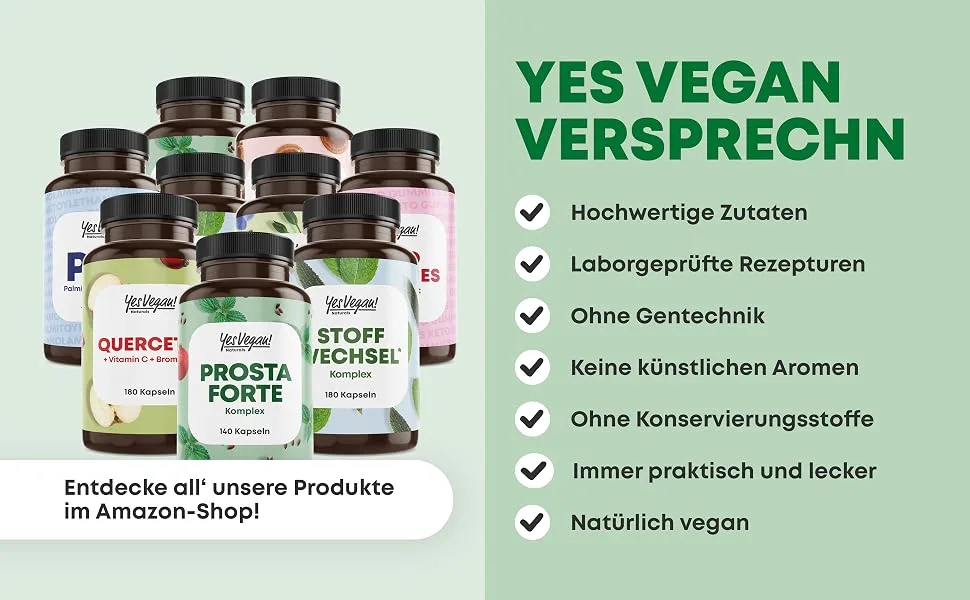 Prostate capsules in high dose (140 capsules) complex among other things from pumpkin seeds nettle granantap selenium and much more.- vegan (1x 140 capsules) 140 pieces (2 pack) - prostata komplex hochdosiert