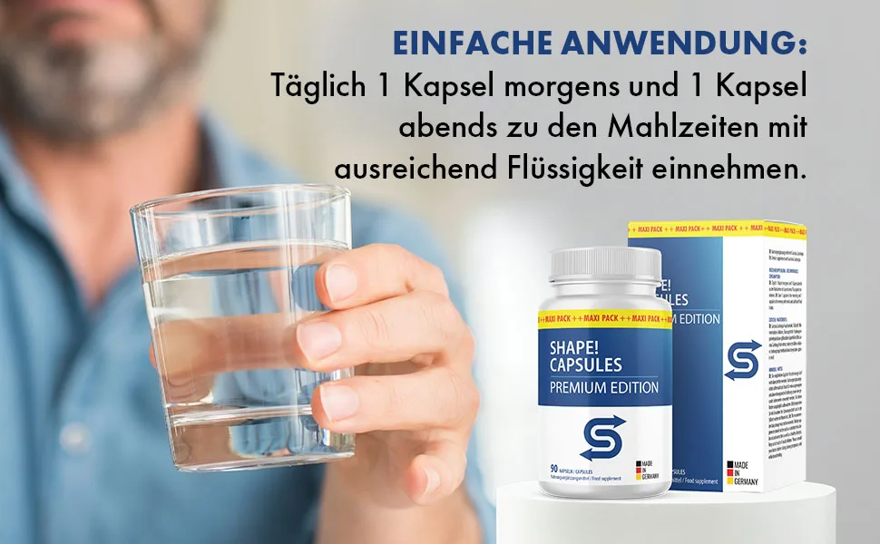 Shape capsules | Your daily companion | 45 day supply | Maxi pack - 90 capsules per can 3x 3 cans - Shape Kapseln 4