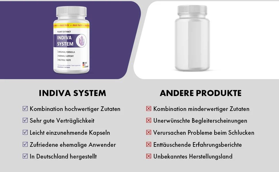 Indiva System capsules | Original formula with Garcinia Cambogia | 5x90 capsules - Indiva System Kapseln 3